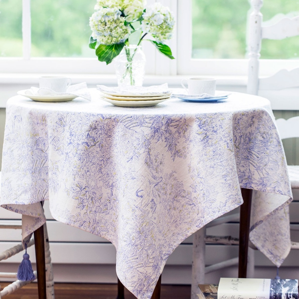 April Cornell Tablecloth Tranquility 48x48  NWT